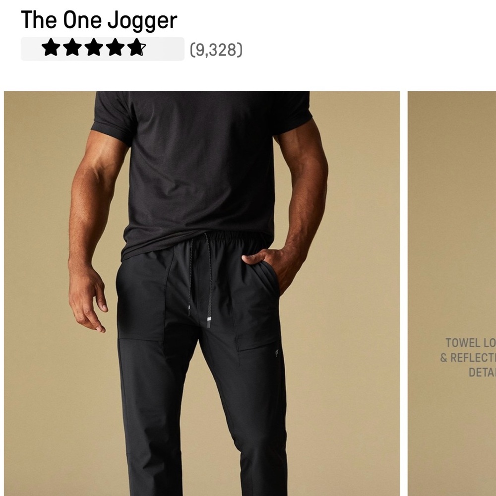 Fabletics Black Joggers